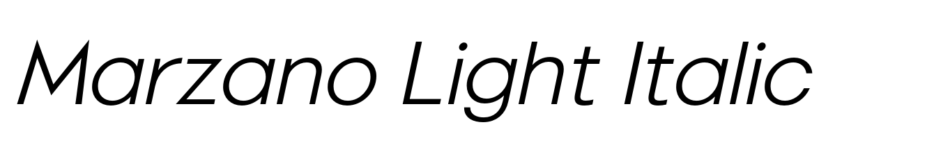 Marzano Light Italic